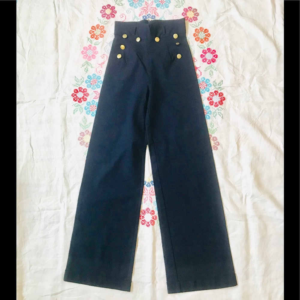 Stop Staring High Waisted Sailor Pants